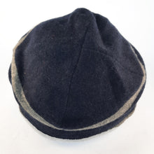 Load image into Gallery viewer, 100% Cashmere and Lambswool Slate Grey Beanie Hat
