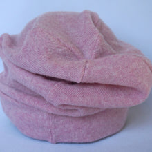 Load image into Gallery viewer, 100% Lambswool Pale Pink Slouchie Hat
