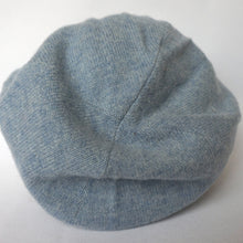 Load image into Gallery viewer, 100% Pale Blue Lambswool Slouchie Hat
