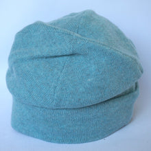 Load image into Gallery viewer, 100% Nile Blue Lambswool Slouchie Hat
