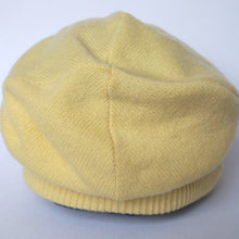 Load image into Gallery viewer, 100% Lambswool Yellow Slouchie Hat
