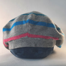 Load image into Gallery viewer, 100% Lambswool and Angora Rainbow Beret
