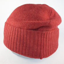 Load image into Gallery viewer, 100% Lambswool Soft Orange Slouchie Hat

